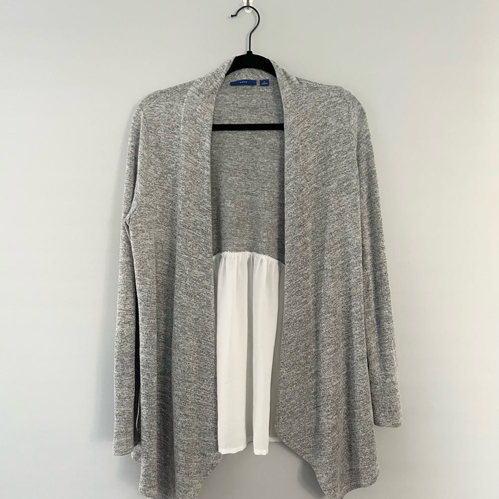 Apt. 9 Heather Gray Open Cardigan